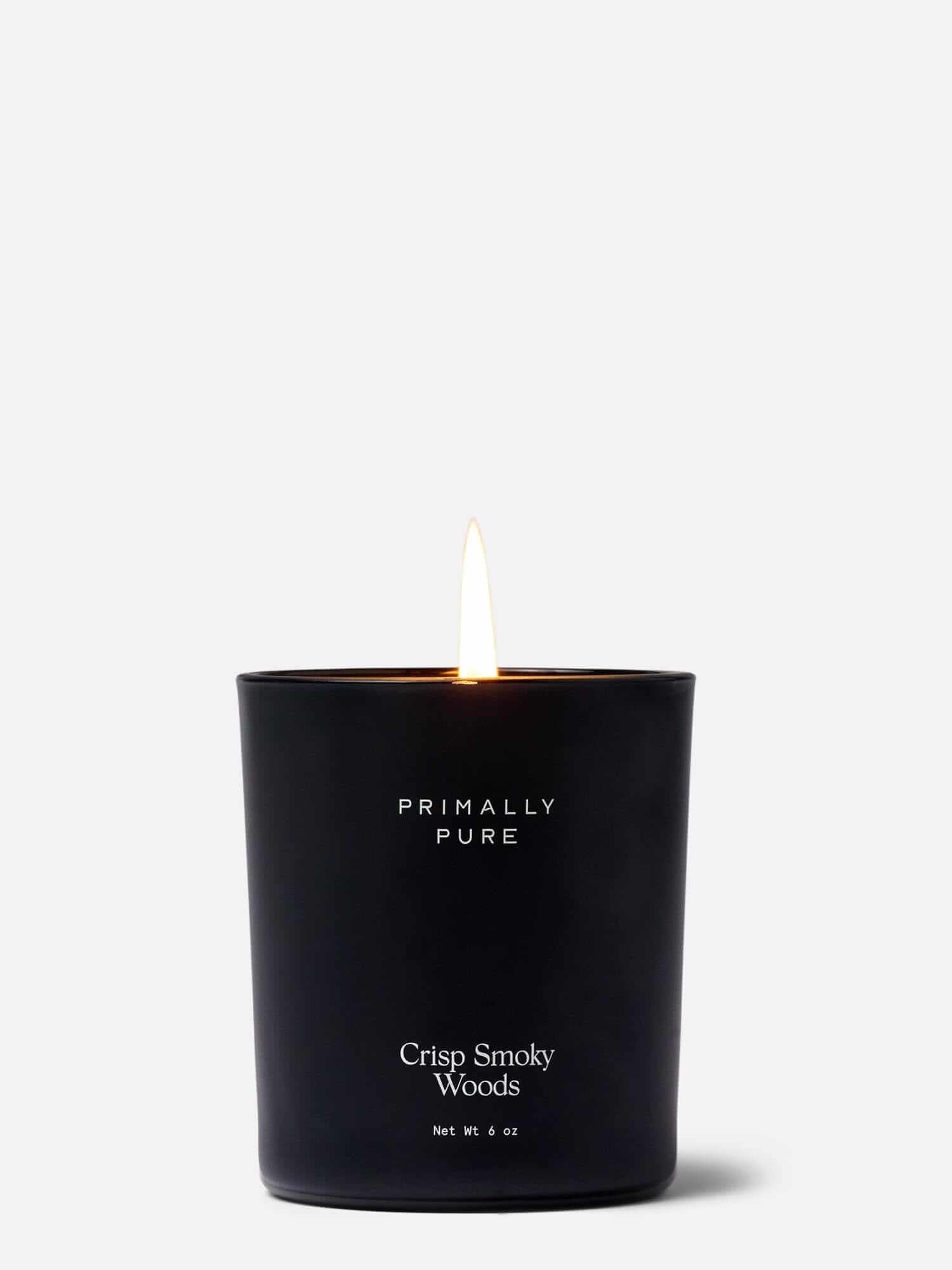 Crisp Smoky Woods Candle Home Primally Pure