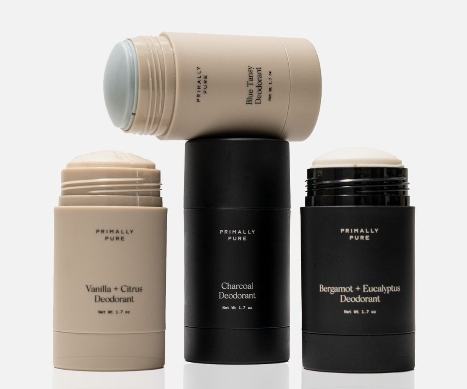 Primally Pure Non-Toxic Deodorant Set - Best Natural Deodorant Made with Tallow