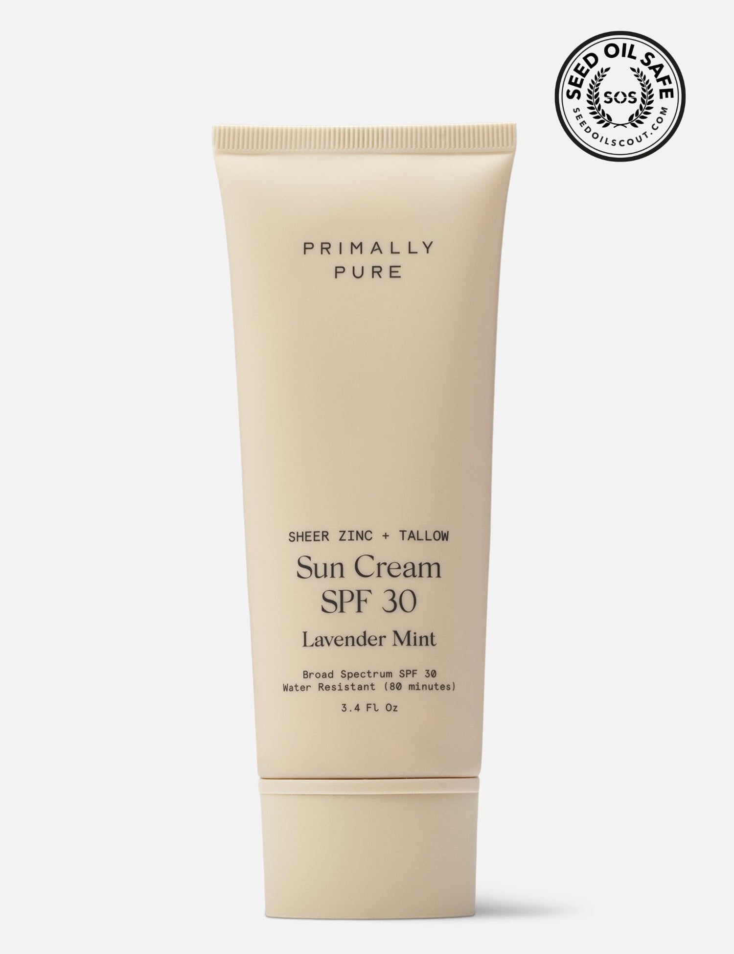 Sun Cream SPF 30 Sunscreen Primally Pure - Tallow sunscreen