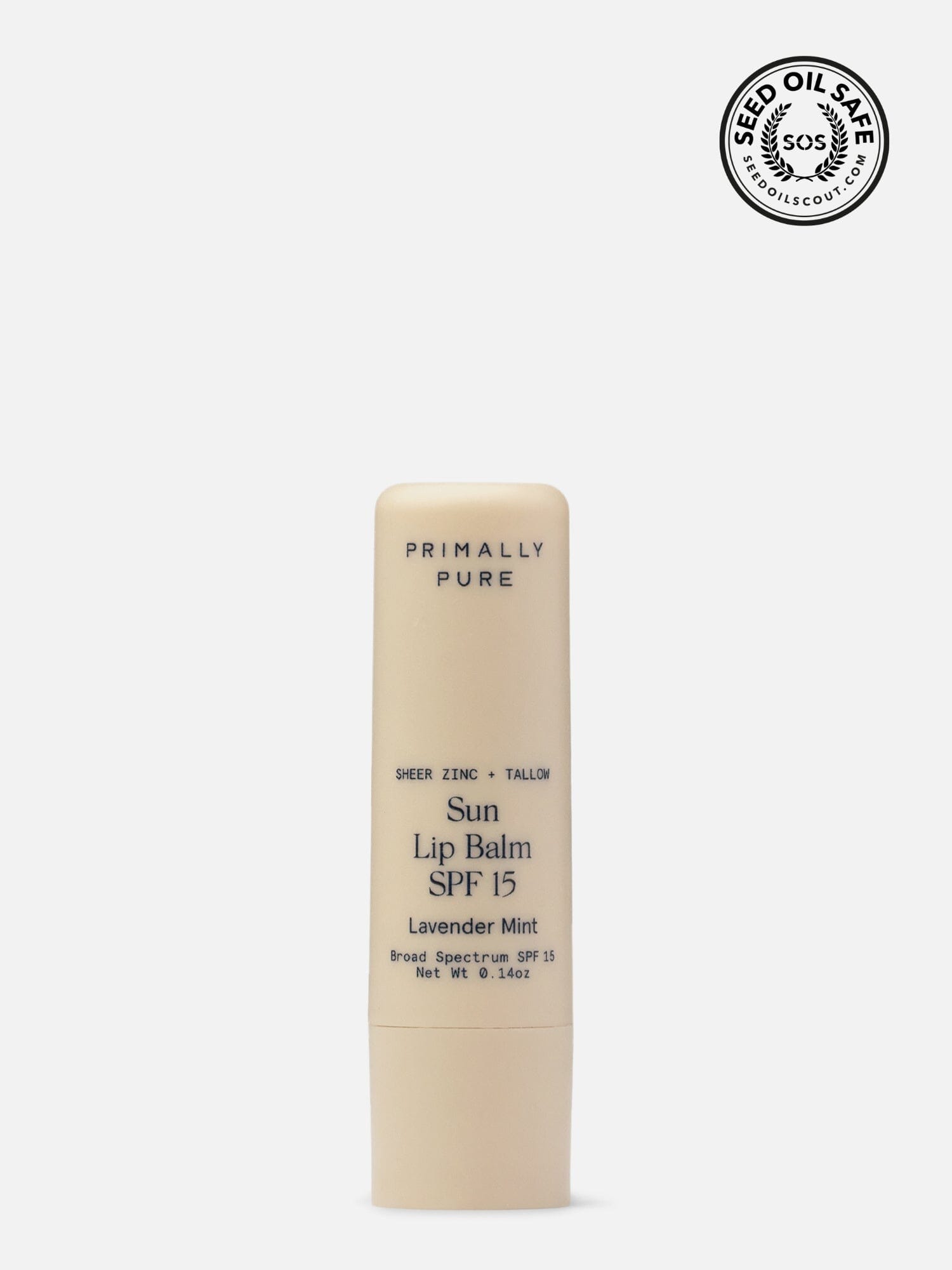 Sun Lip Balm SPF 15 Sunscreen Primally Pure - Beef tallow sunscreen