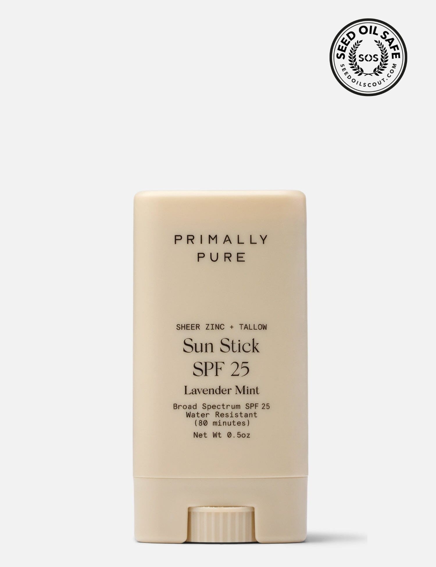 Sun Stick SPF 25 Sunscreen Primally Pure - Beef tallow sunscreen