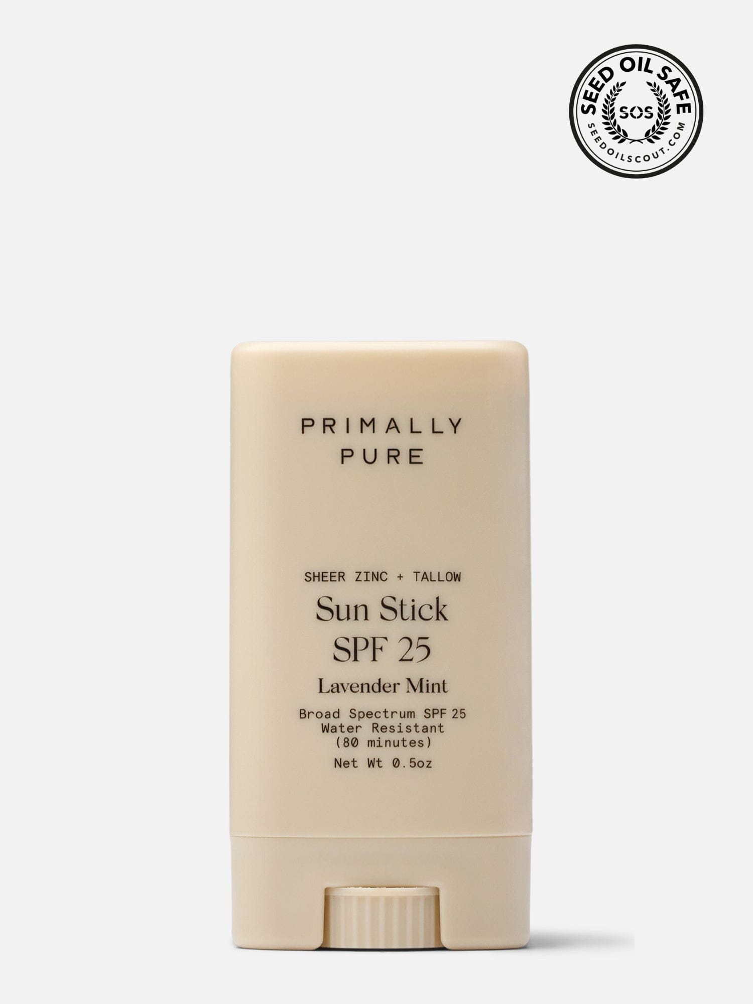 Sun Stick SPF 25 Sunscreen Primally Pure - Beef tallow sunscreen