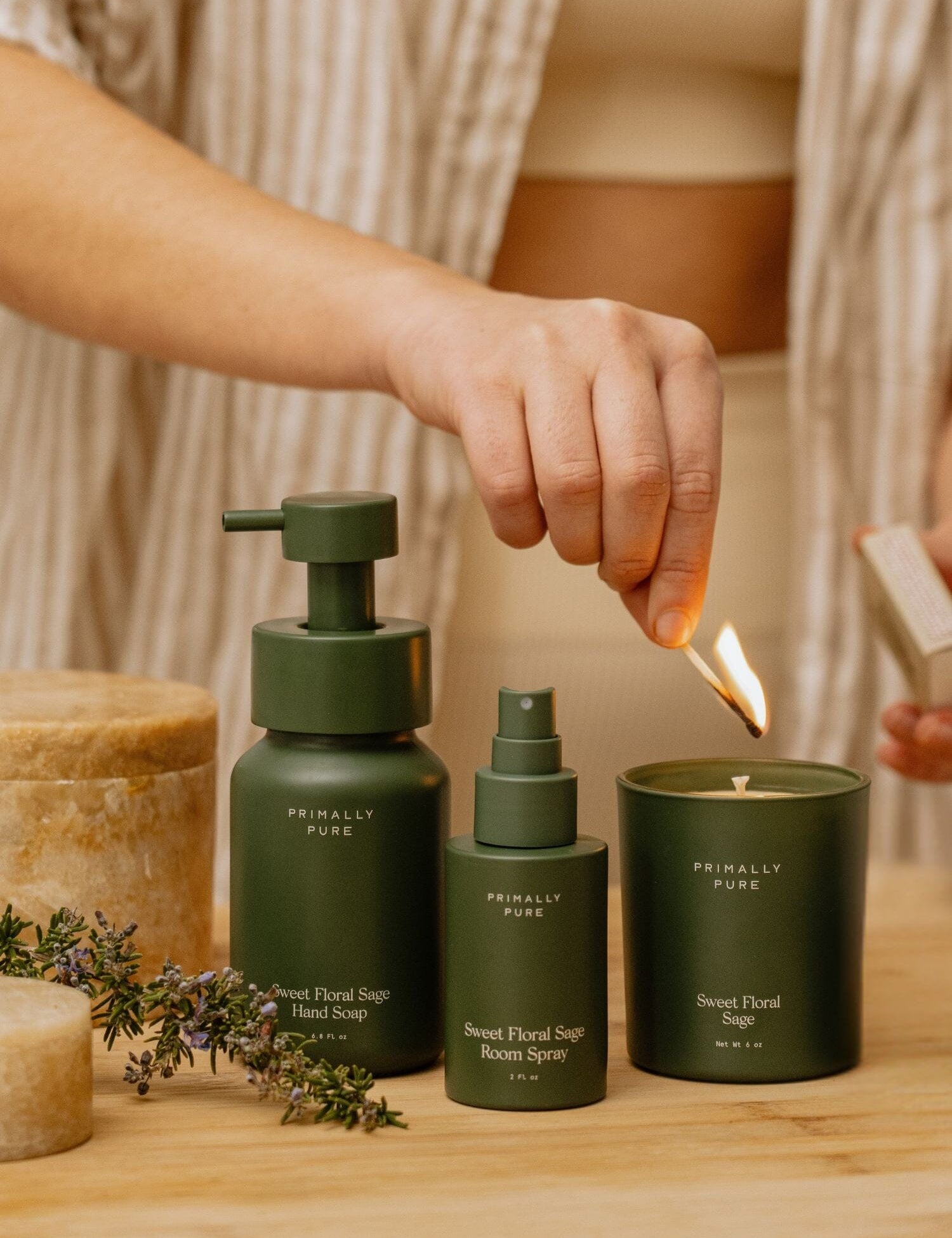 Sweet Floral Sage Home Collection Bundle Primally Pure