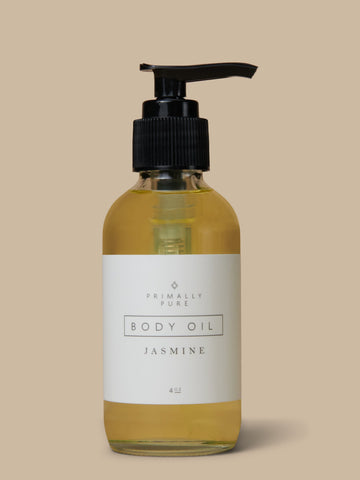Body Oil with Nourishing Almond Oil - Jasmine – Harji Naturals LLC