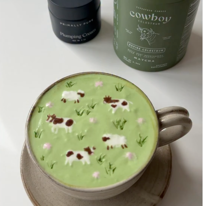 Grass Field Colostrum Matcha Latte