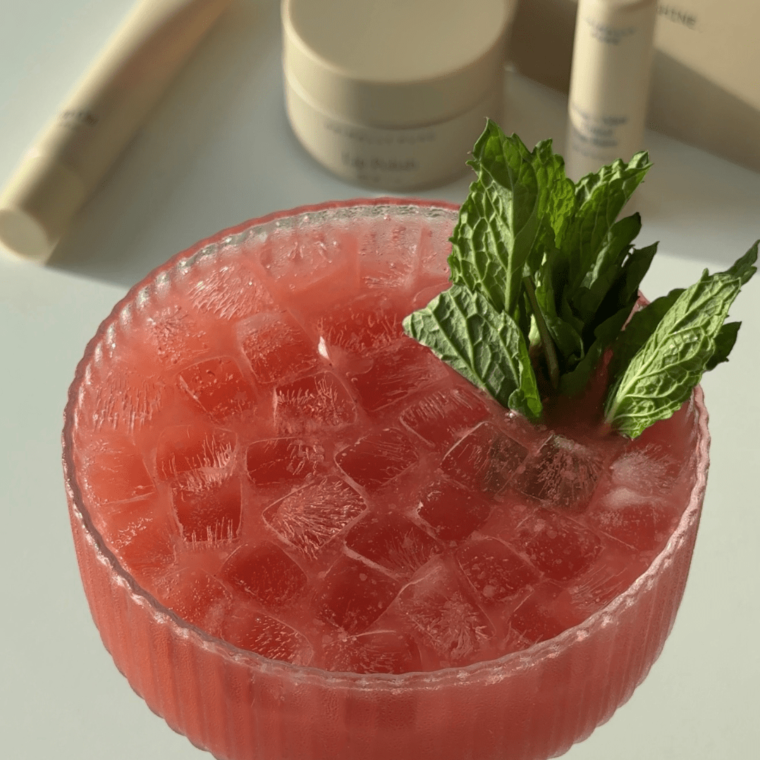 Rose + Mint Shimmer Mocktail