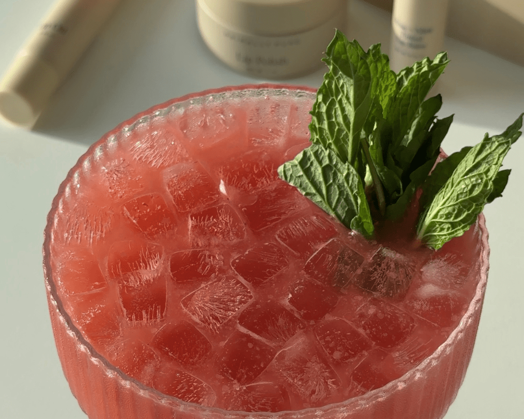 Rose + Mint Shimmer Mocktail
