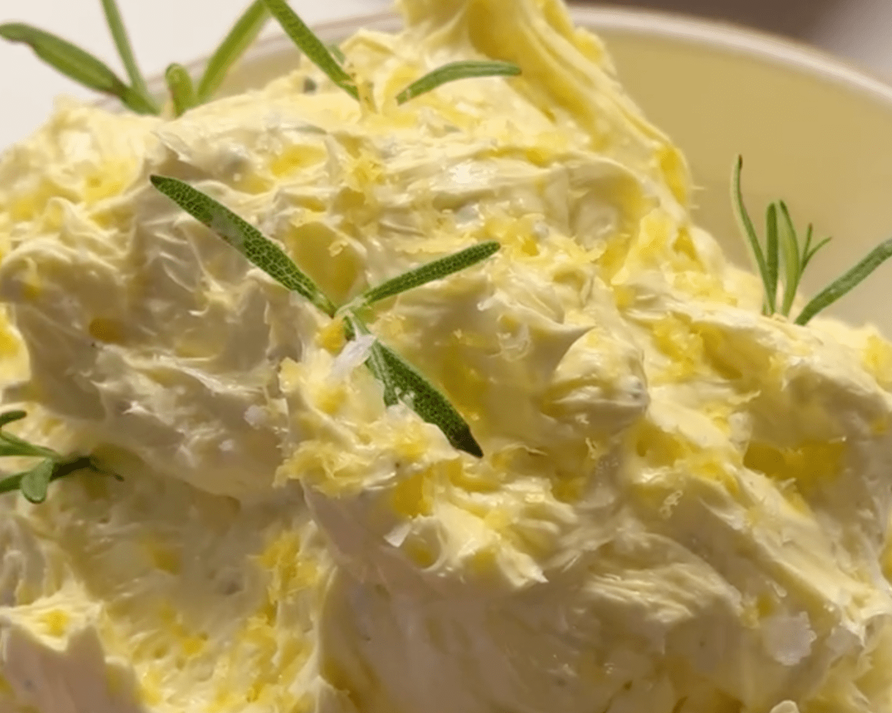 Whipped Butter Tower with Rosemary & Lemon