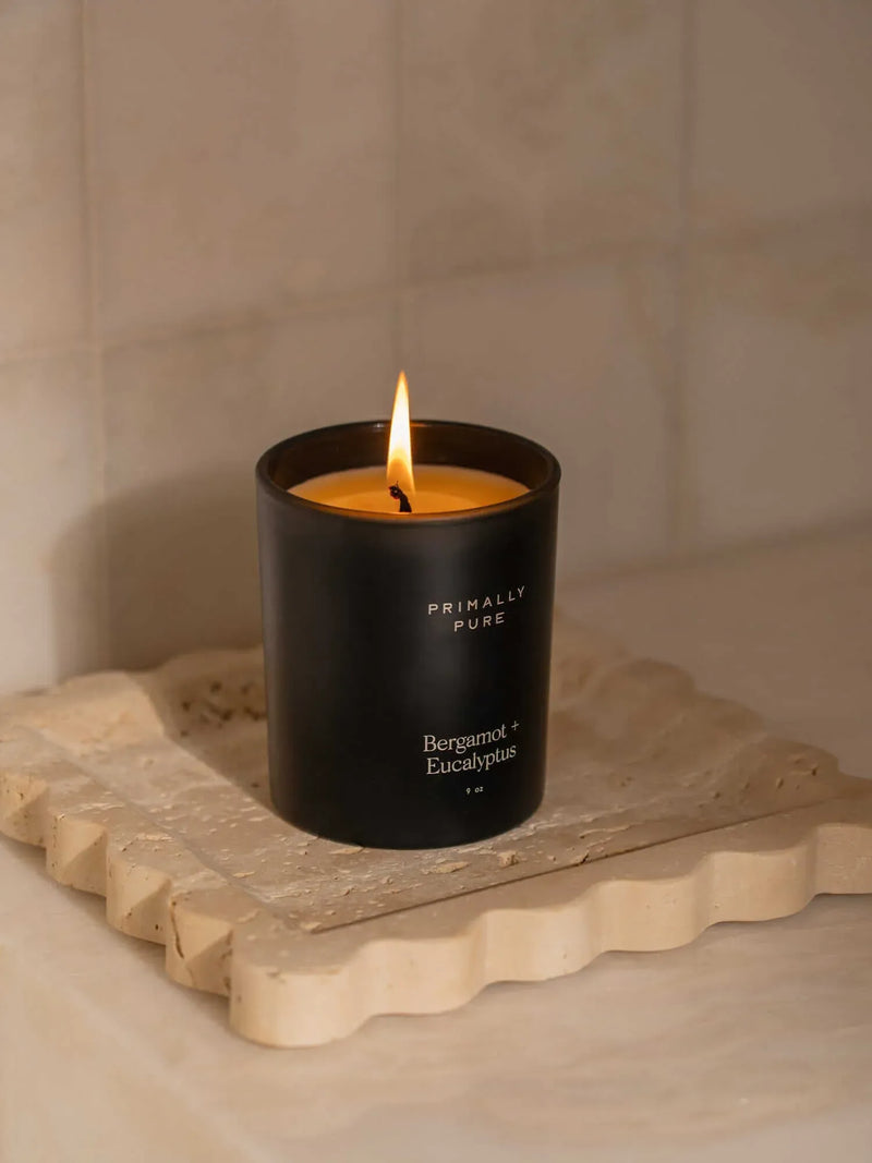 Bergamot + Eucalyptus Candle Candle primally pure
