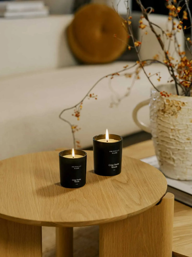 Crisp Smoky Woods Candle Home Primally Pure