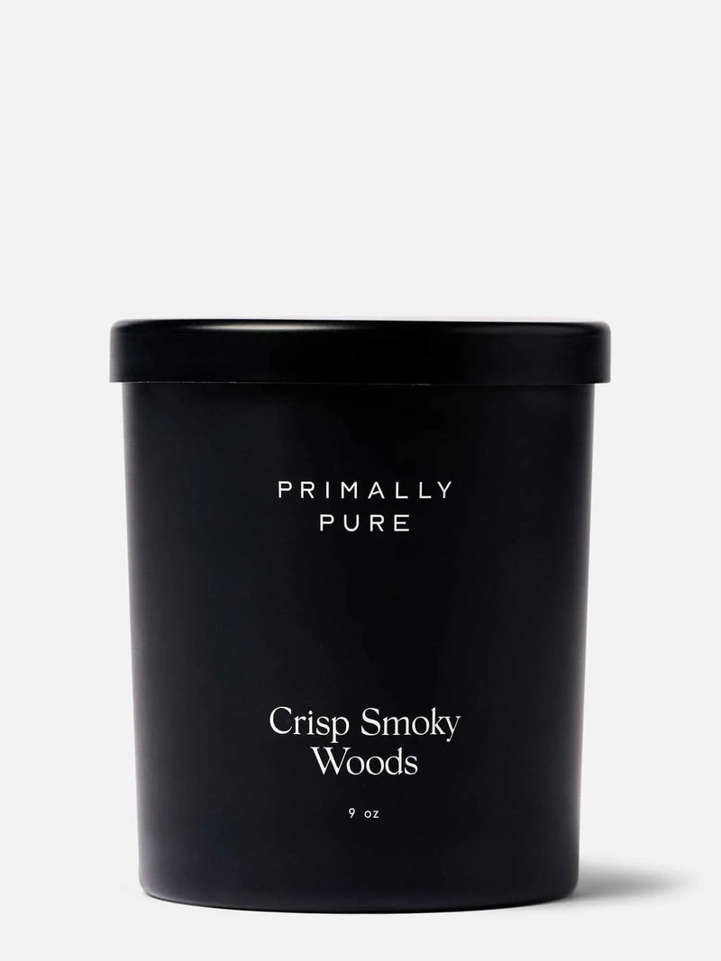 Crisp Smoky Woods Candle Home Primally Pure
