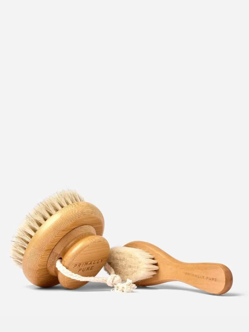 Primally Pure Dry Brush Duo for Face and Body Dry Brushing