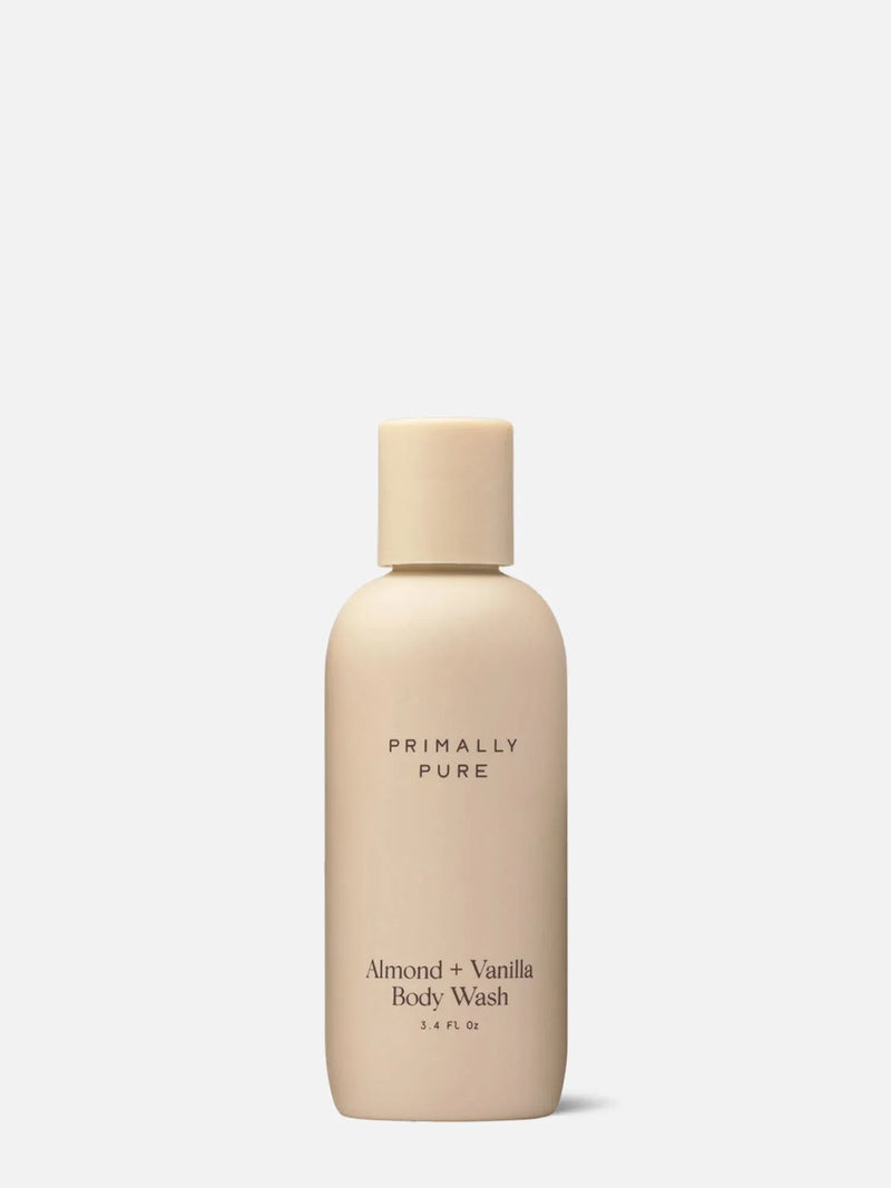 3.4oz Body Wash Primally Pure Almond + Vanilla