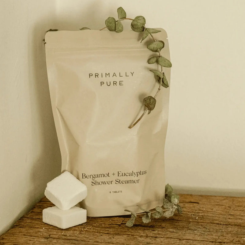 Bergamot + Eucalyptus Shower Steamer Primally Pure