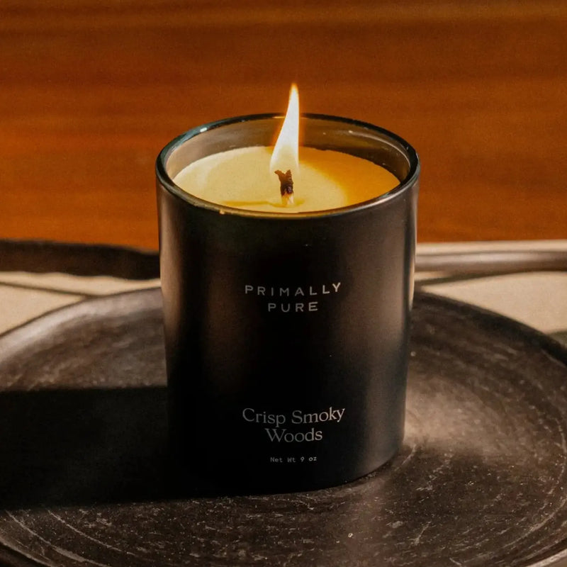 Crisp Smoky Woods Candle