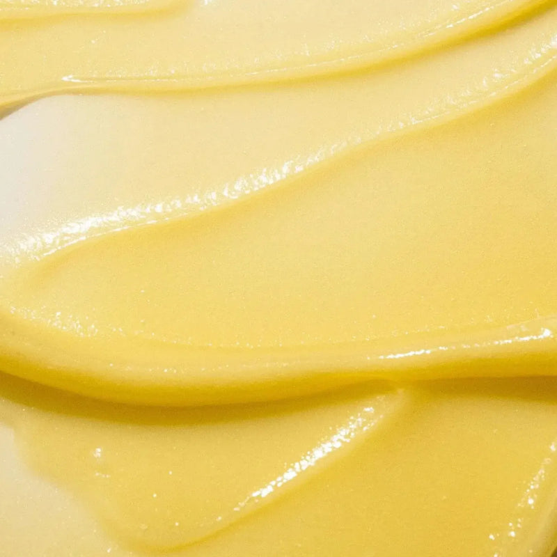 Close-up of everything tallow balm swirled on a surface.