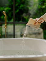 2024 Flower Bath Bath Primally Pure being poured into tub