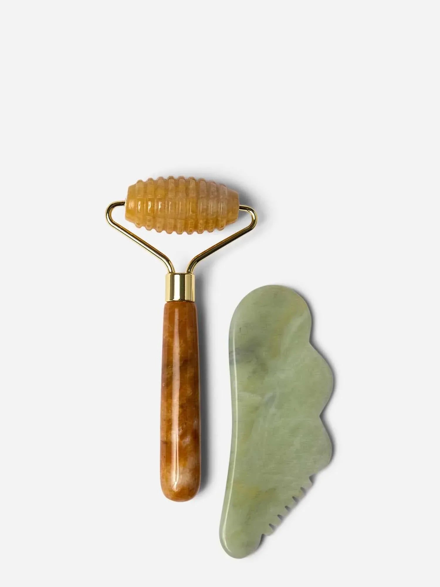 GUA SHA + RIDGED ROLLER | Natural Skincare - Primally Pure