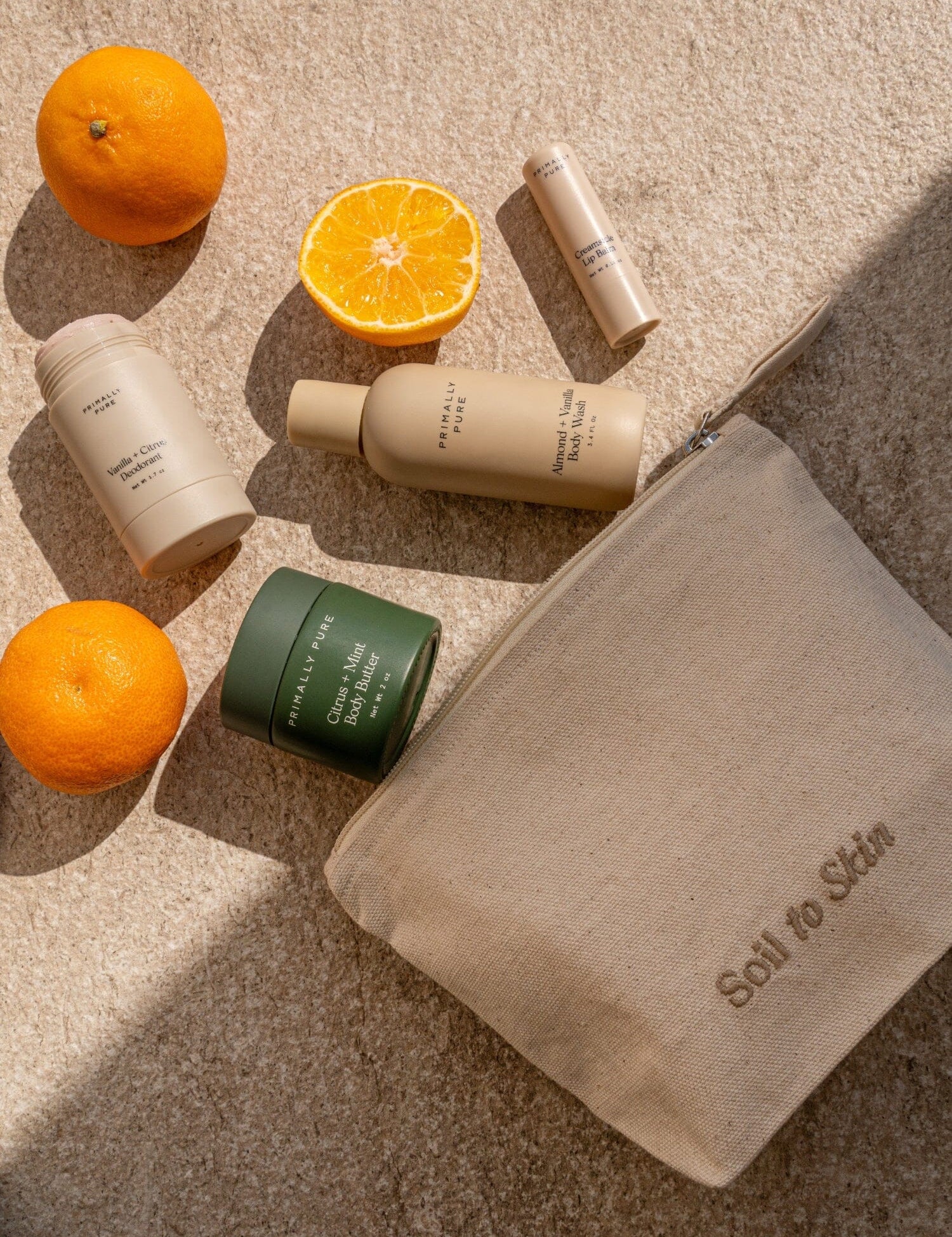 The Jet Set Bundle Primally Pure with Travel Bag in Travel Size products 