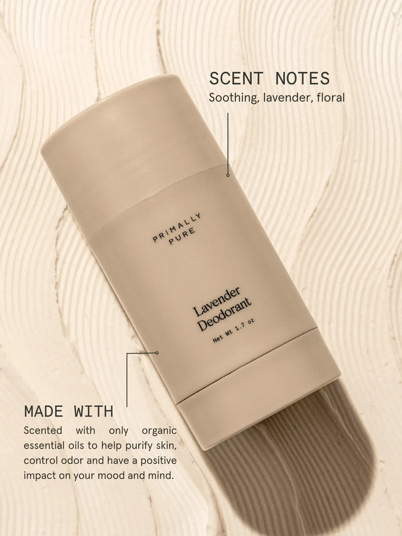 Lavender Deodorant Primally Pure natural aluminum-free deodorant with tallow - 40,000 5-star review