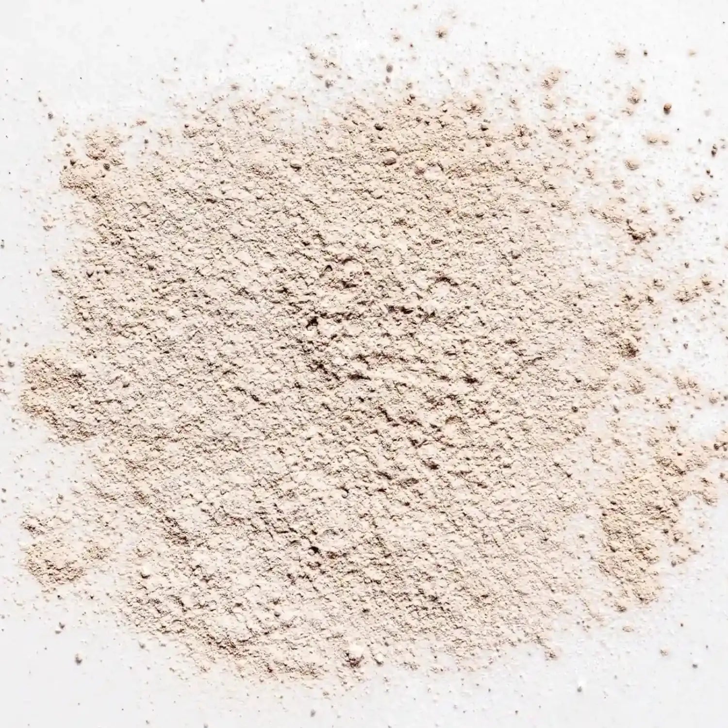 Powdered non-toxic dry shampoo on a white background, perfect for natural hair care from Primally Pure.