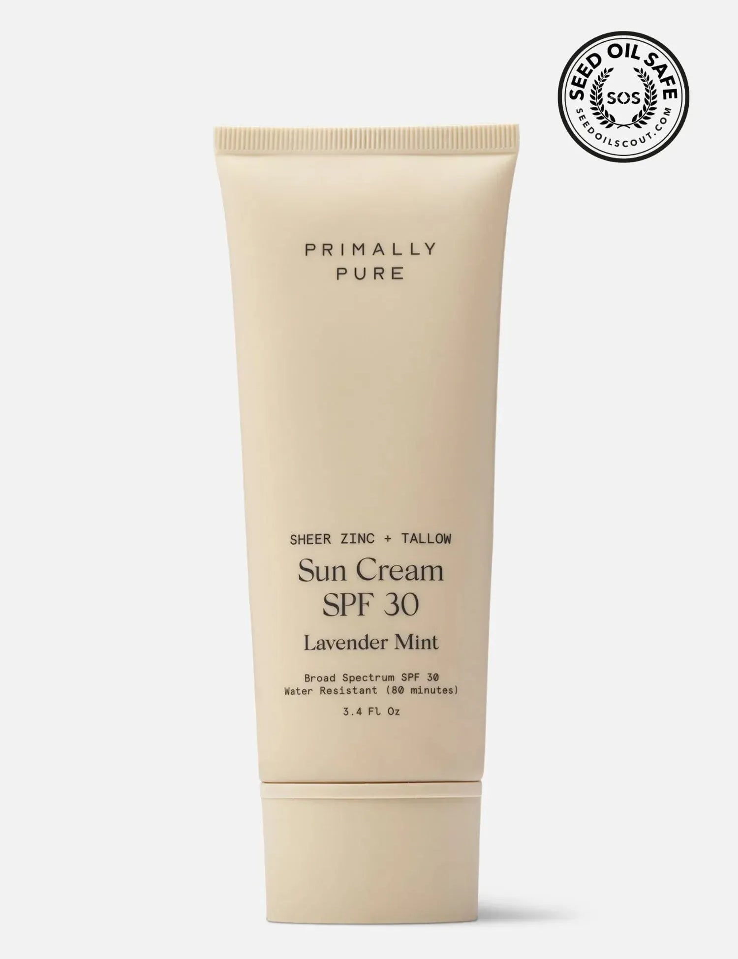 Sun Cream SPF 30 Sunscreen Primally Pure - Tallow sunscreen
