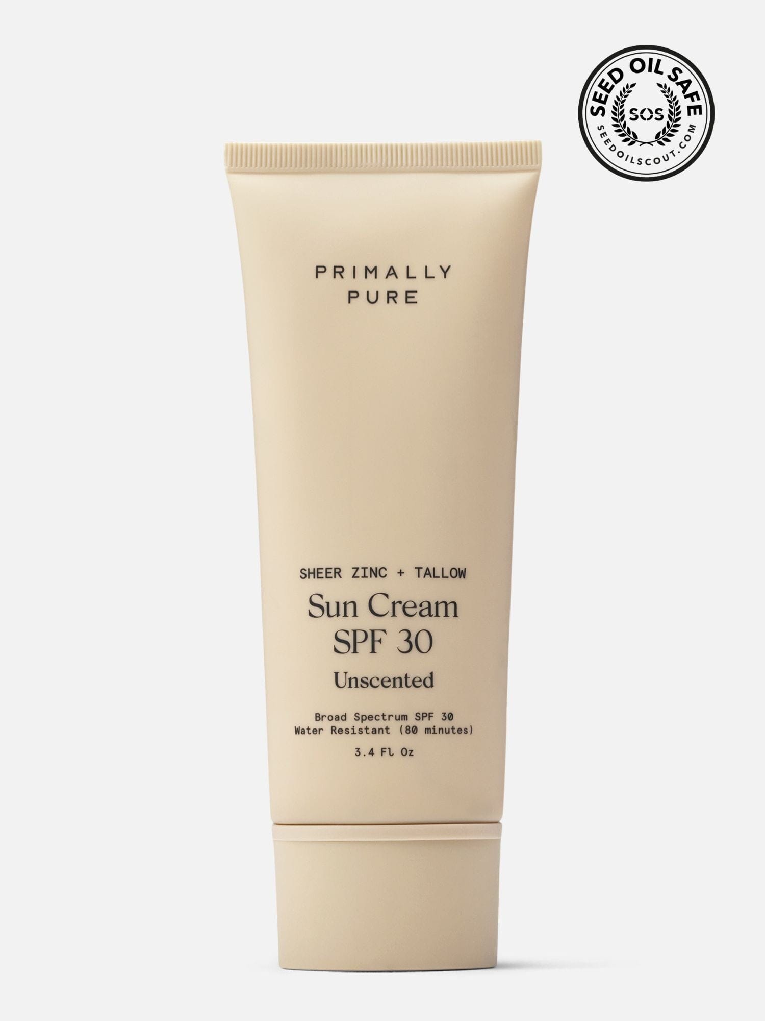 Sun Cream SPF 30 | Organic & Tallow-Based | Primally Pure