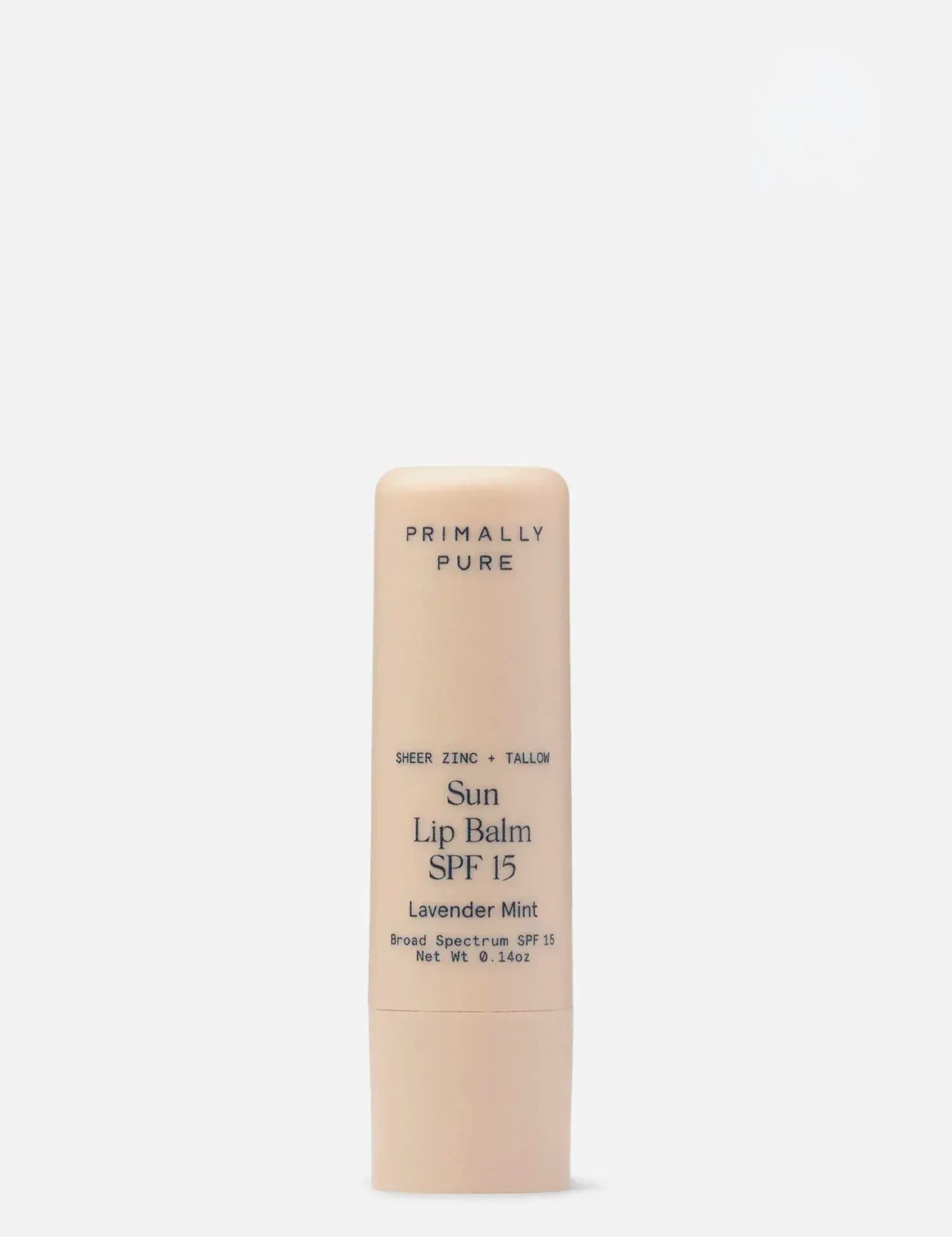 Sun Lip Balm SPF 15 Lavender Mint Lip Sunscreen Primally Pure - Beef tallow sunscreen