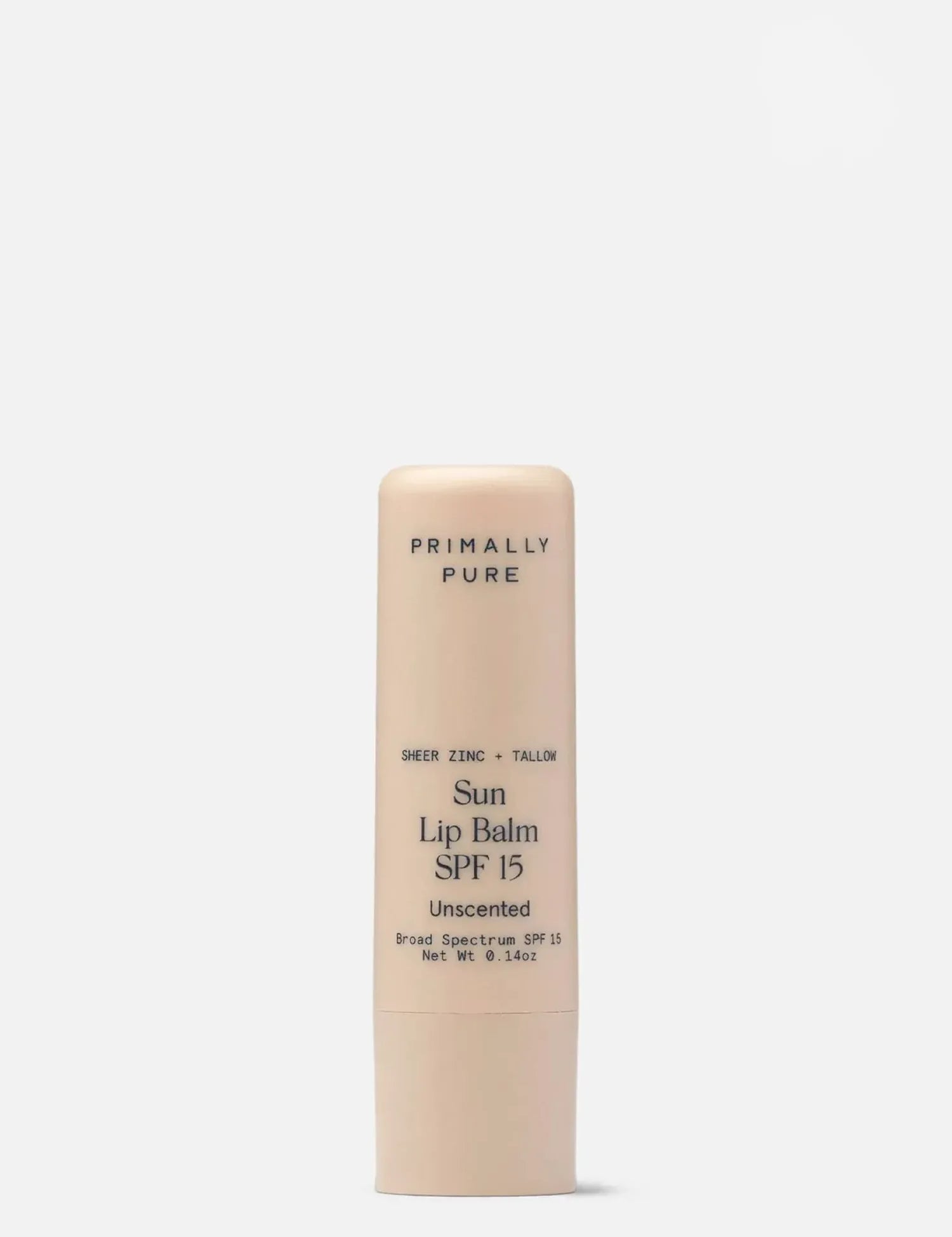 Sun Lip Balm SPF 15 Unscented Lip Sunscreen Primally Pure - Beef tallow sunscreen