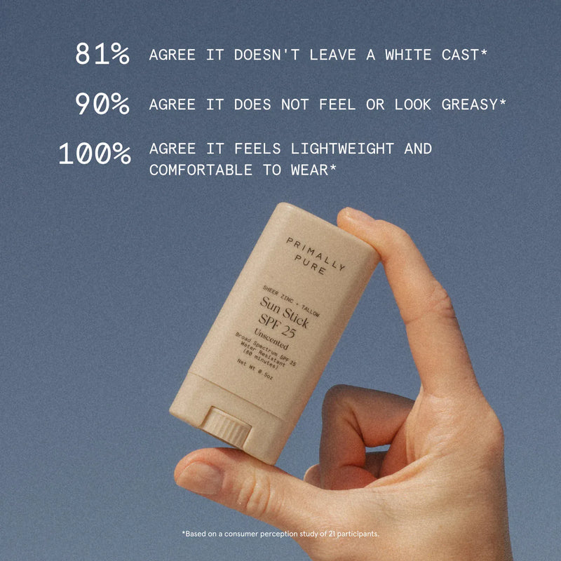 Primally Pure Tallow Based Mineral Sun Stick SPF 25