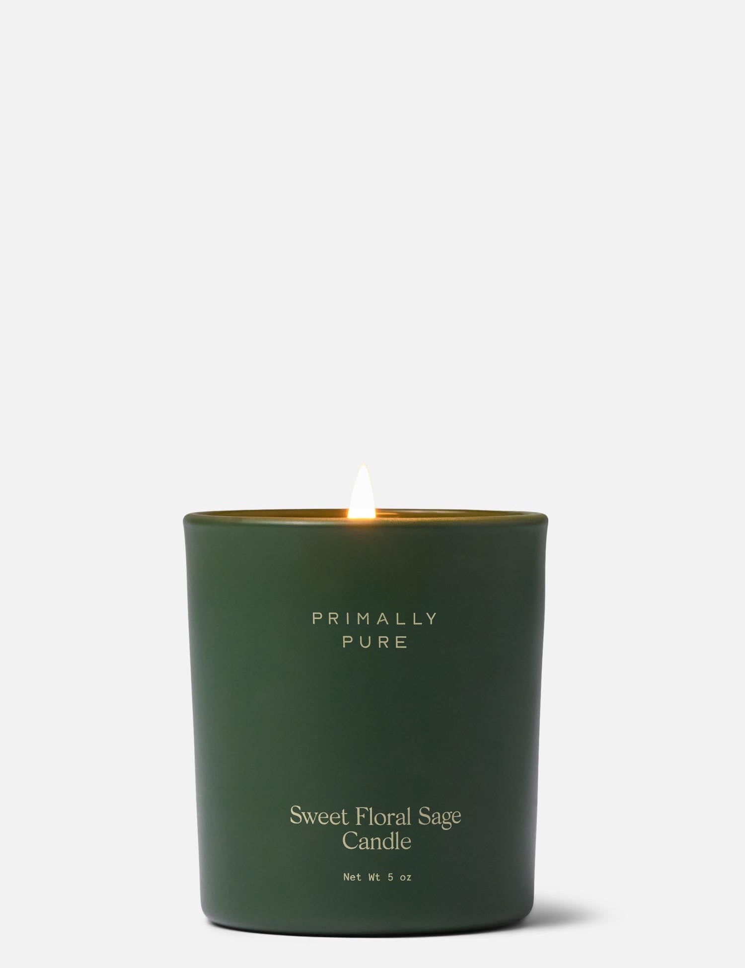 Primally Pure Sweet Floral Sage 5oz Non-Toxic Beeswax Candle