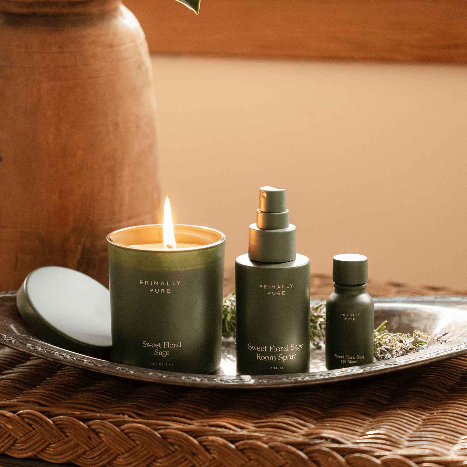 Sweet Floral Sage Home Collection Bundle Primally Pure 