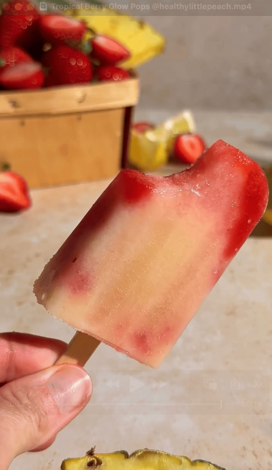 Tropical Berry Glow Pops