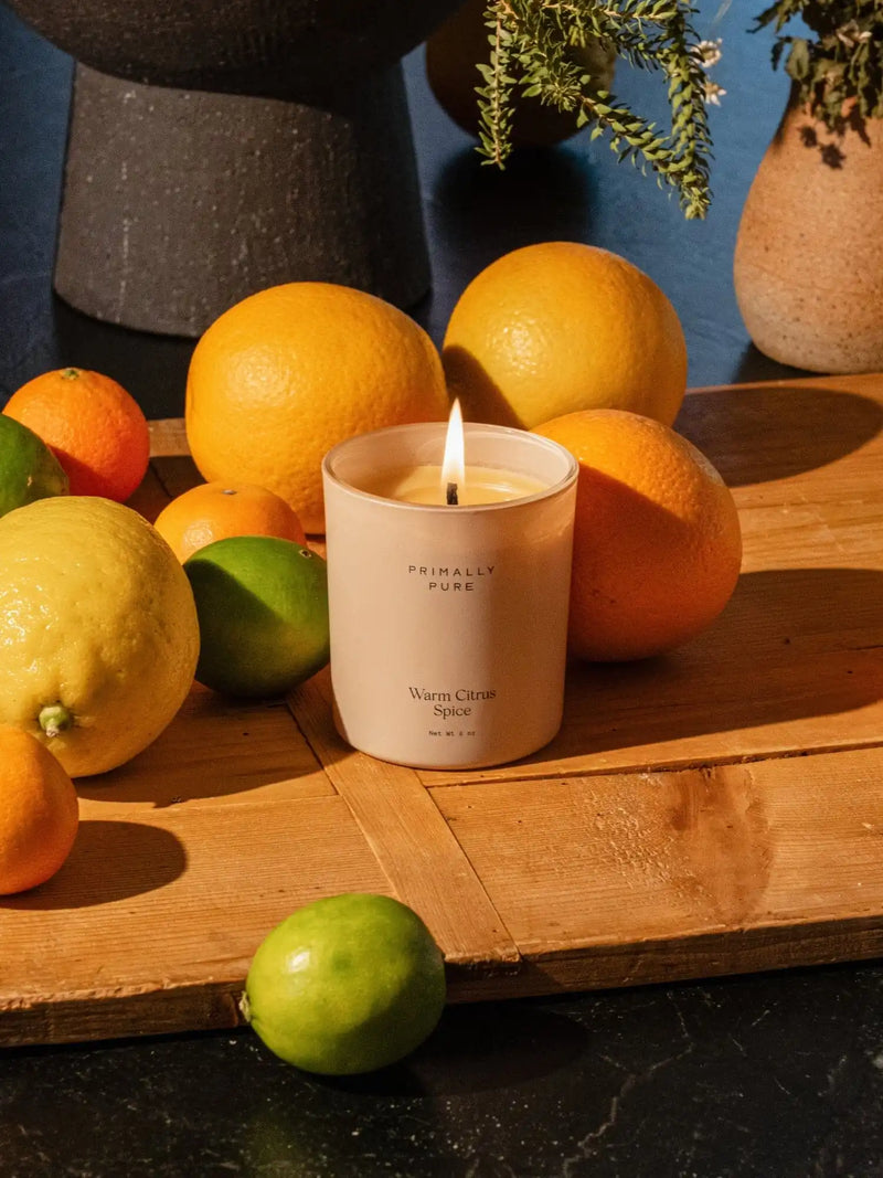 Warm Citrus Spice Candle Autumn Primally Pure